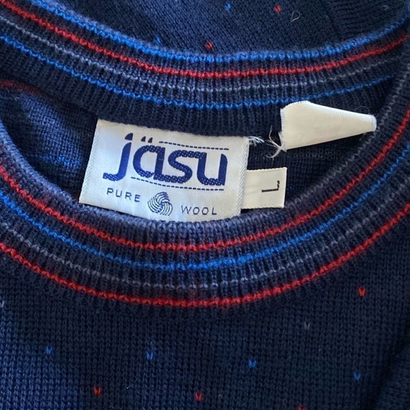 Jasu Vintage Pure Wool Sweater Made in Seattle USA Womens Size Large - Picture 4 of 6